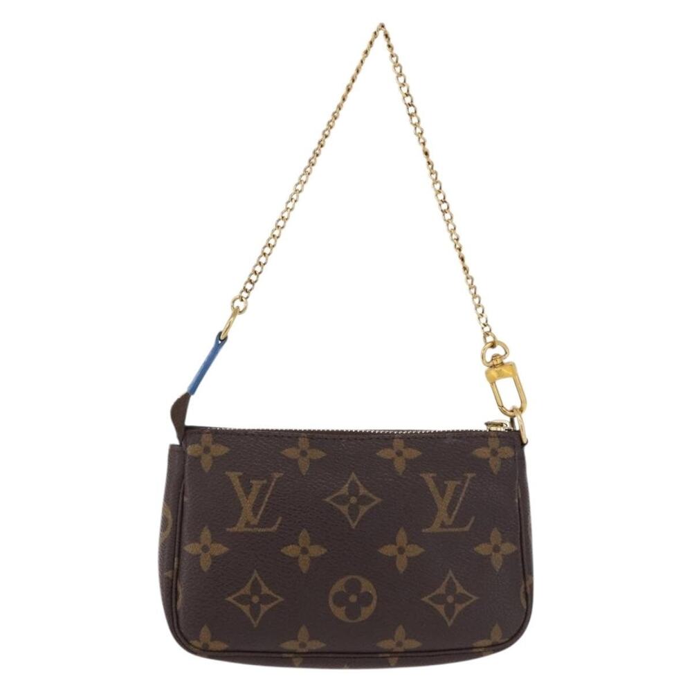 Louis Vuitton Monogram Vivienne Mini Pochette Accessoires Pouch Brown